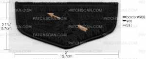 Patch Scan of SUBDUED BUCKSKIN LODGE FLAP