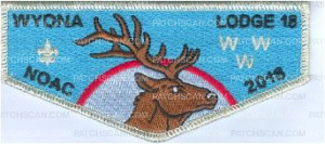 Patch Scan of Wyona Lodge NOAC 2018 Delegate Flap