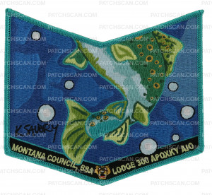Patch Scan of Montana Artist Series 2018 300 pocket patch