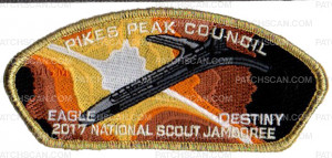 Patch Scan of Pikes Peak Council Eagle Destiny National Scout Jamboree 2017