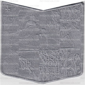 Patch Scan of Nat Tsi Hi Lodge NOAC Pocket 2018 grey ghosted
