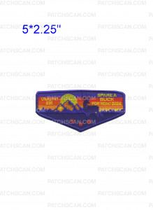 Patch Scan of Unali'yi 236 Spare a Buck flap purple border