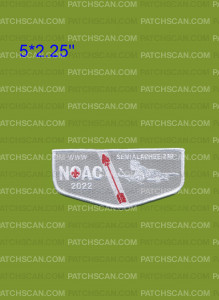 Patch Scan of Semialachee 239 Gray/White NOAC 2022 Flap