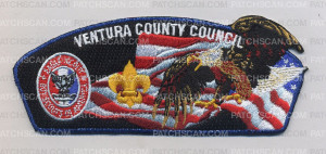 Patch Scan of K124011 - Ventura County Council - Eagle Scout CSP (BLUE METALLIC)
