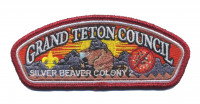 Grand Teton Council Silver Beaver Colony 2 red metallic border Grand Teton Council #107