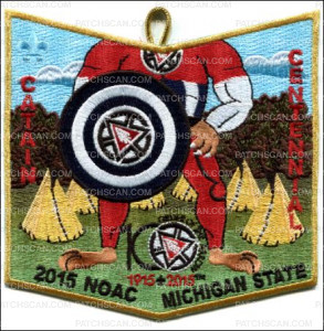 Patch Scan of Chattahoochee NOAC 2015 Michigan State Donation OA pocket patch