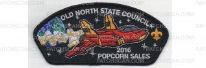 Patch Scan of Popcorn Sales 2016 Space Jet (Black Border)
