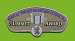 GSMC Summit Award 2022 CSP Great Smoky Mountain Council #557
