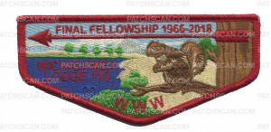 Patch Scan of Michigamea Lodge 110 Fall Fellowship flap