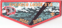 Owaneco Lodge 313 NOAC 2018 Flap (Water Theme)  Connecticut Yankee Council #72