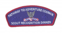 Scout Recognition Dinner CSP - RED metallic Pathway to Adventure Council #