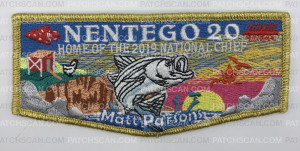 Patch Scan of Nentego Lodge 20- Home of the 2019 National Chief Yellow border