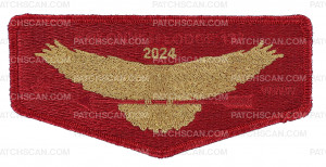 Patch Scan of Colonneh Lodge 137- 2024 OA Flap- Gold