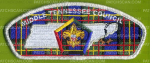 Patch Scan of Middle Tennessee Council Wood Badge Tartan CSP