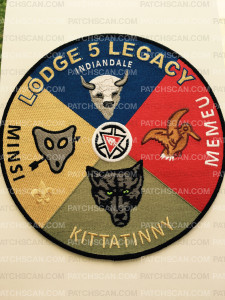 Patch Scan of Kittatinny Lodge 5 Legacy BACK PATCH