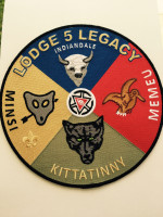 Kittatinny Lodge 5 Legacy BACK PATCH Lodge 553
