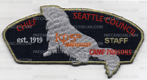 Patch Scan of CHIEF SEATTLE CAMP PARSONS STAFF CSP