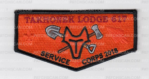 Patch Scan of Takhonek Lodge 617 Service Corps