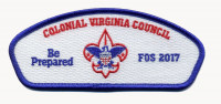 Colonial Virginia Council 2017 FOS CSP Blue border Colonial Virginia Council #595