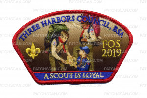 Patch Scan of Three Harbors Council - A Scout is Loyal CSP