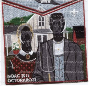 Patch Scan of Octoraro Lodge 22 American Gothic Pocket