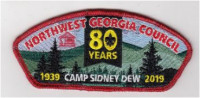 Camp Sidney Dew CSP 2019-regular Northwest Georgia Council #100