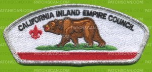 Patch Scan of California Inland Empire Council CSP silver metallic border
