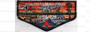 Patch Scan of Salutes the Armed Forces Flap (PO 88440)