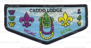 Patch Scan of Caddo Lodge 149 NOAC 2024 Flap (Black)