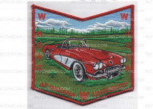 Patch Scan of 2018 NOAC Pocket Patch Red Car (PO 87989)