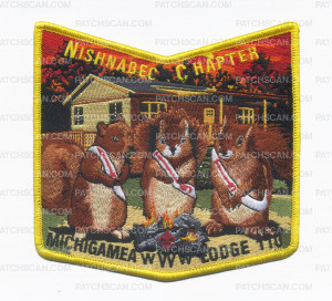 Patch Scan of Nishnabec Chapter Michigamea 100 pocket patch