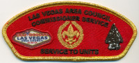 LVAC Commisssioner Service CSP Gold Metallic Border Las Vegas Area Council #328