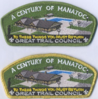 457940- A century of Manatoc  Great Trail Council #433