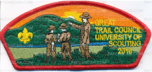 Patch Scan of Great Trail Council - University of Scouting