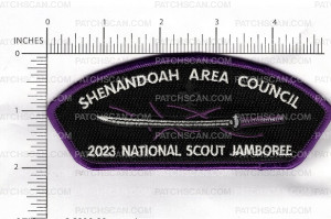 Patch Scan of NATIONAL SCOUT JAMBOREE 2023 PURPLE