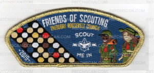Patch Scan of Theodore Roosevelt Council Friends of Scouting Scout Me In 2019
