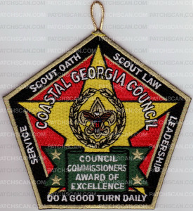 Patch Scan of Council Commissioners Award of Excellence - Coastal Georgia Council