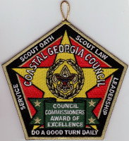 Council Commissioners Award of Excellence - Coastal Georgia Council Coastal Carolina Council #550