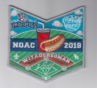 Witauchsoman NOAC 2018 Hot Dog Pocket Patch Minsi Trails Council #502