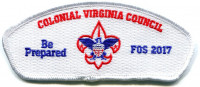 Colonial Virginia Council FOS 2017 CSP Colonial Virginia Council #595