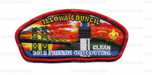 Patch Scan of Illowa Council Clean 2018 Friends of Scouting