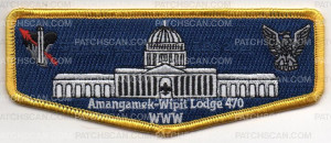 Patch Scan of AMANGAMEK-WIPIT LODGE 470 THANK YOU FLAP 