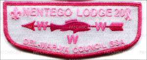 Patch Scan of Nentego Lodge 20 - Pink Flap
