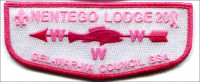 Nentego Lodge 20 - Pink Flap Del-Mar-Va Council #81