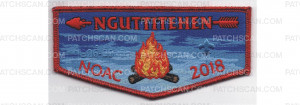 Patch Scan of 2018 NOAC Flap Metallic Red Border (PO 87988)