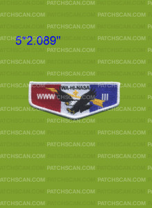 Patch Scan of Wa-Hi-Nasa 111 WWW flap white border