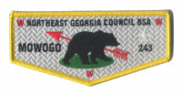 MOWOGO 243  (Gold Border) - NEGA  Northeast Georgia Council #101