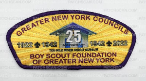 Patch Scan of Ten Mile River Scout Museum Cap 