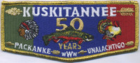 456073 Kuskitannee Lodge 50 years  Moraine Trails Council #500