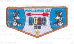 Patch Scan of Wipala Wiki NOAC 2018 2 B&W Antelopes - Copper Metallic Border